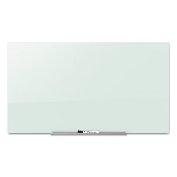 InvisaMount Magnetic Glass Marker Board, , QUARTET, Mfr# G5028IMW